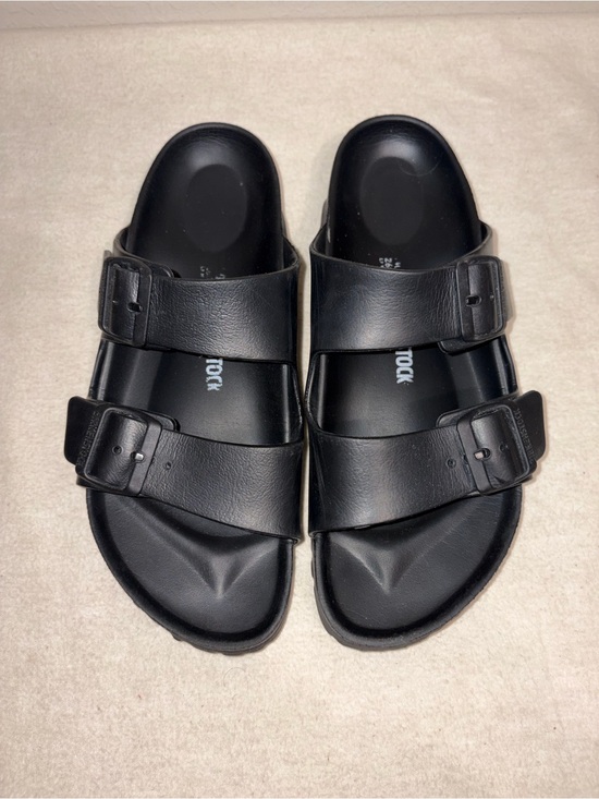 Birkenstock Shoes - Birkenstock size 40/9 Essentials Ava Black Double-Strap Sandals